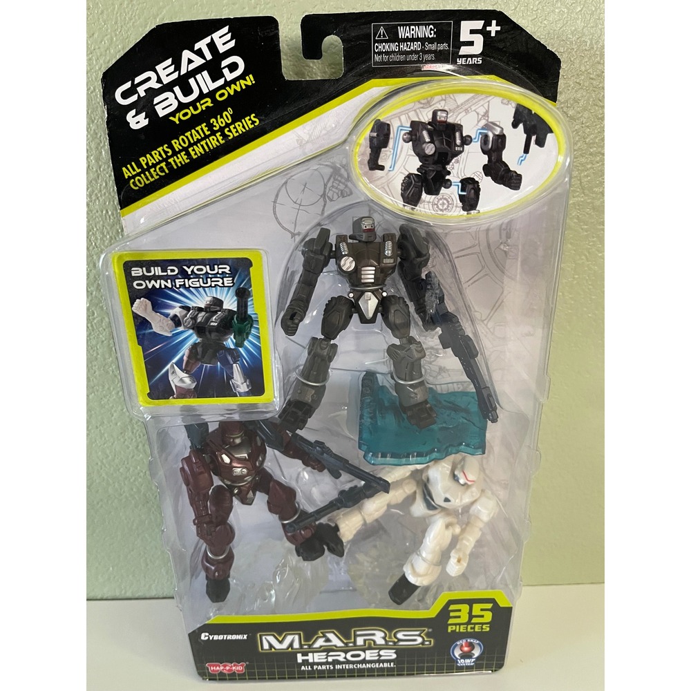 M.A.R.S Heroes Parts Interchangeable Create & Build Robot Action Figures Set New
